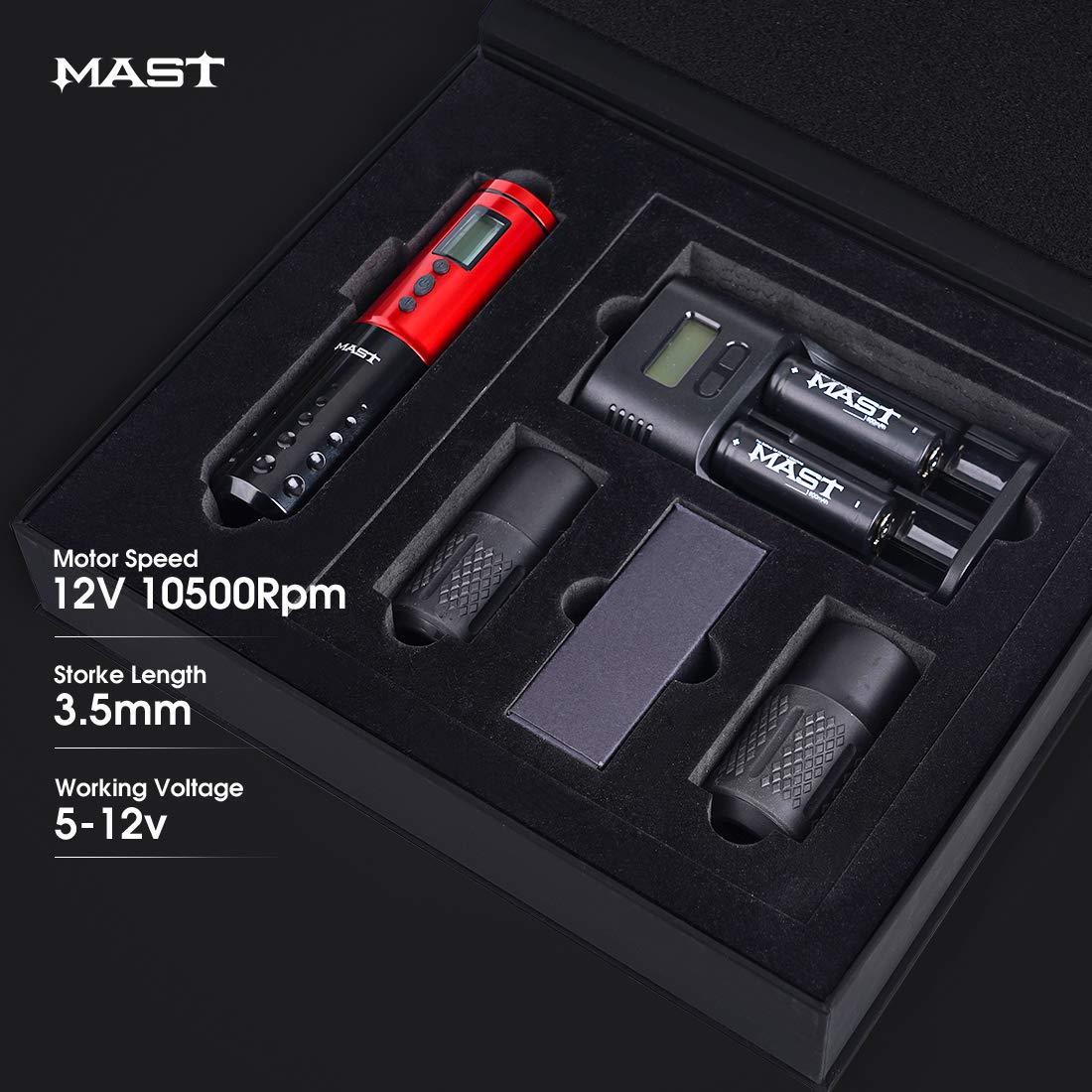 Amazon.com: Mast Lancer Tattoo Pen Machine Gun Cordless Rotary